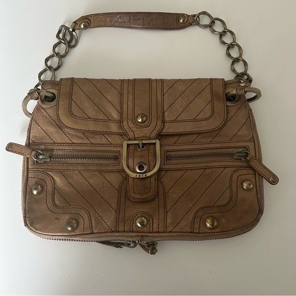 Rafe | Bags | Rafe New York Large Studded Satchel Handbag  Rafe NY leather buckle studded handbag
